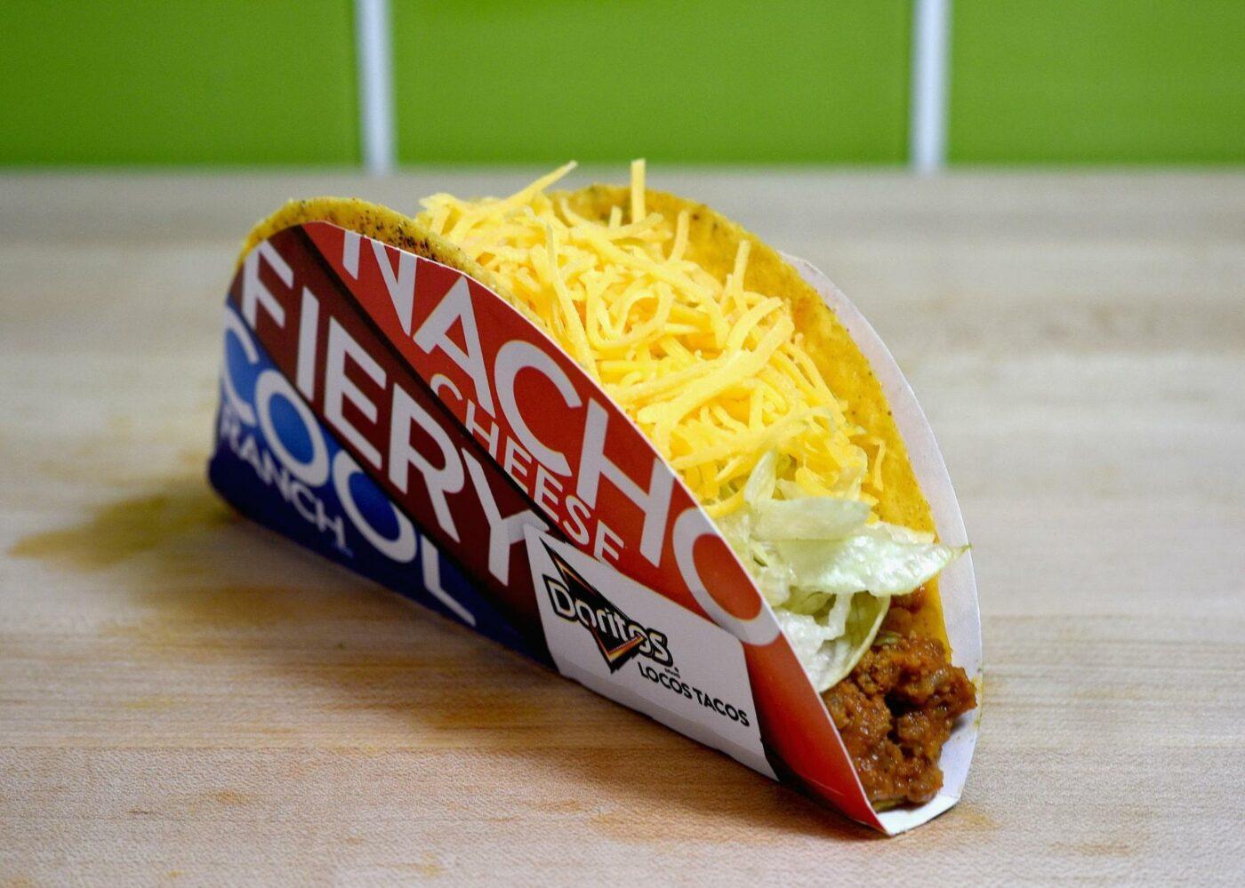 Taco Bell and Doritos taco