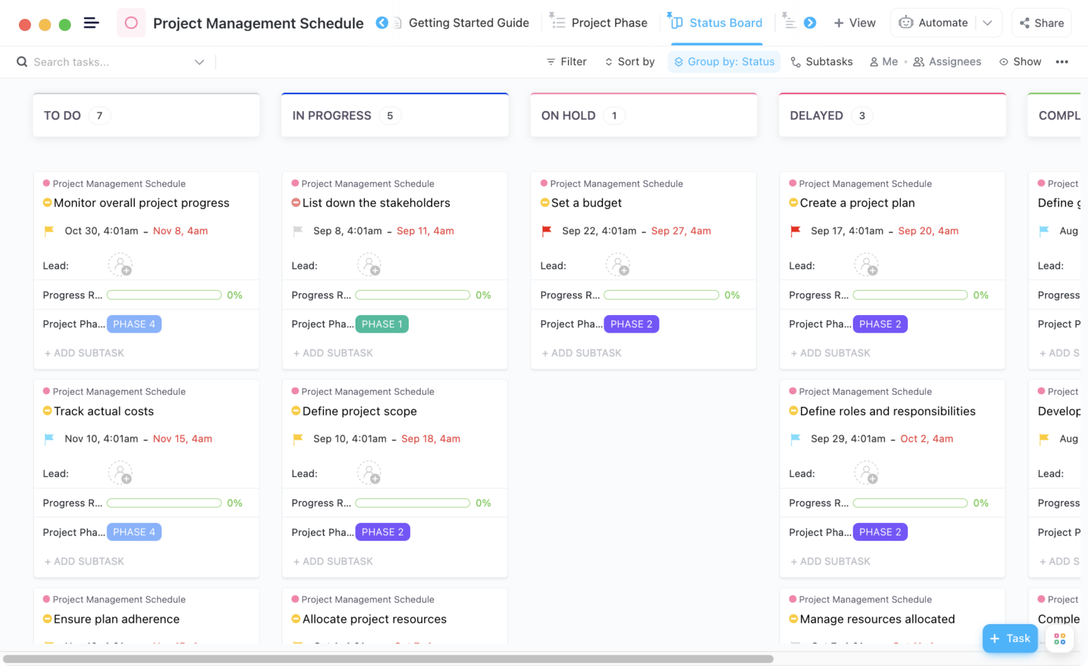 10 Free Schedule Templates in Excel, Google Sheets, & ClickUp