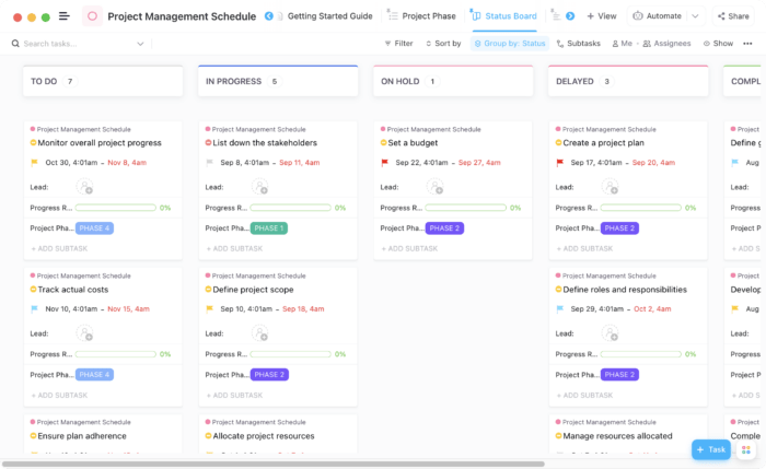 10 Free Schedule Templates in Excel, Google Sheets, & ClickUp