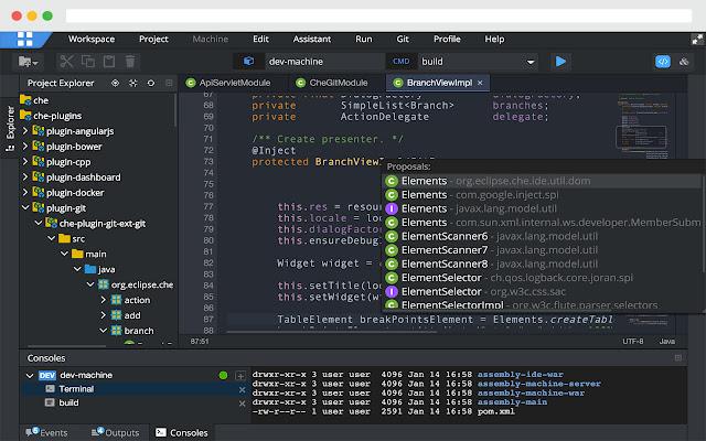 Codenvy Dev Tool Beispiel