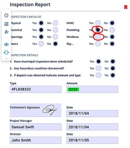 Fluix software voor gegevensinvoer