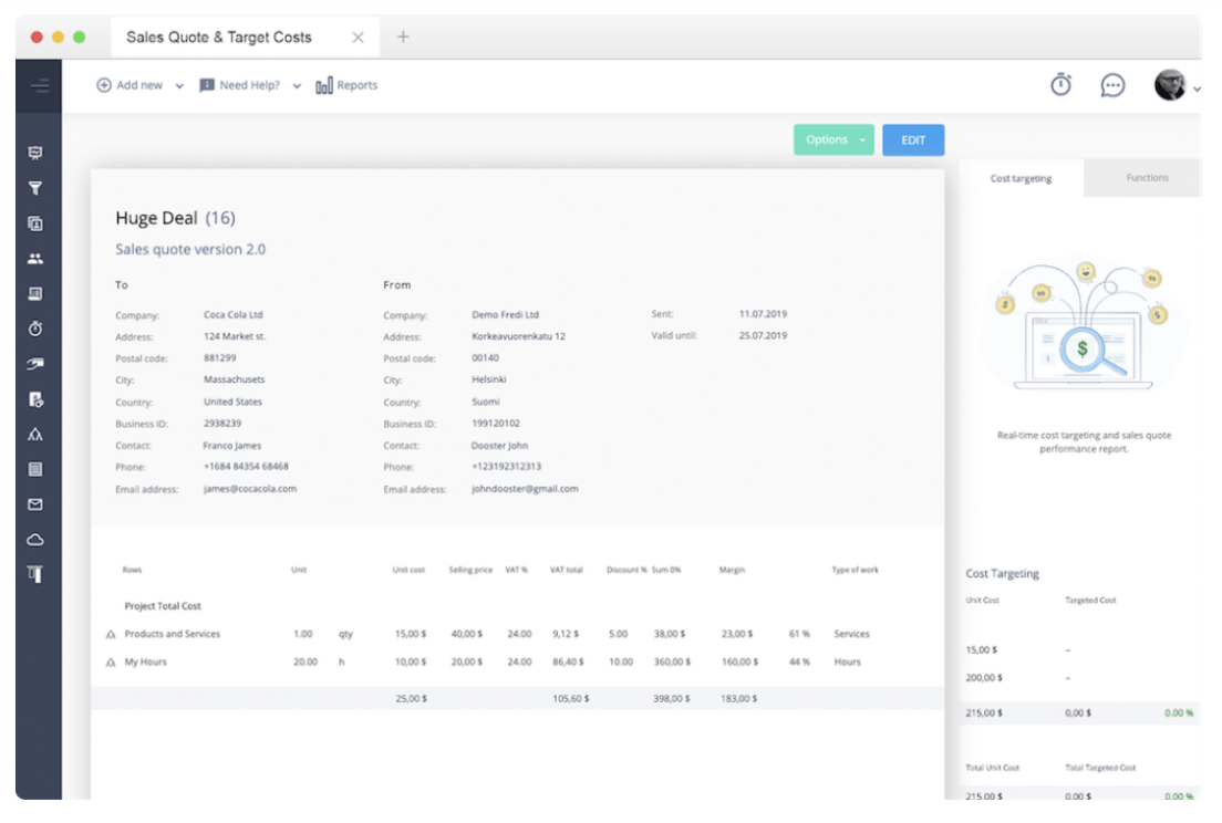 Heeros Aufgabenmanagement-Funktionen für die Zusammenarbeit im Team