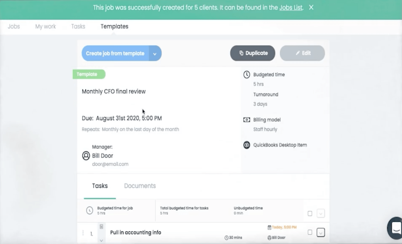 Jetpack Workflow accounting practice management software