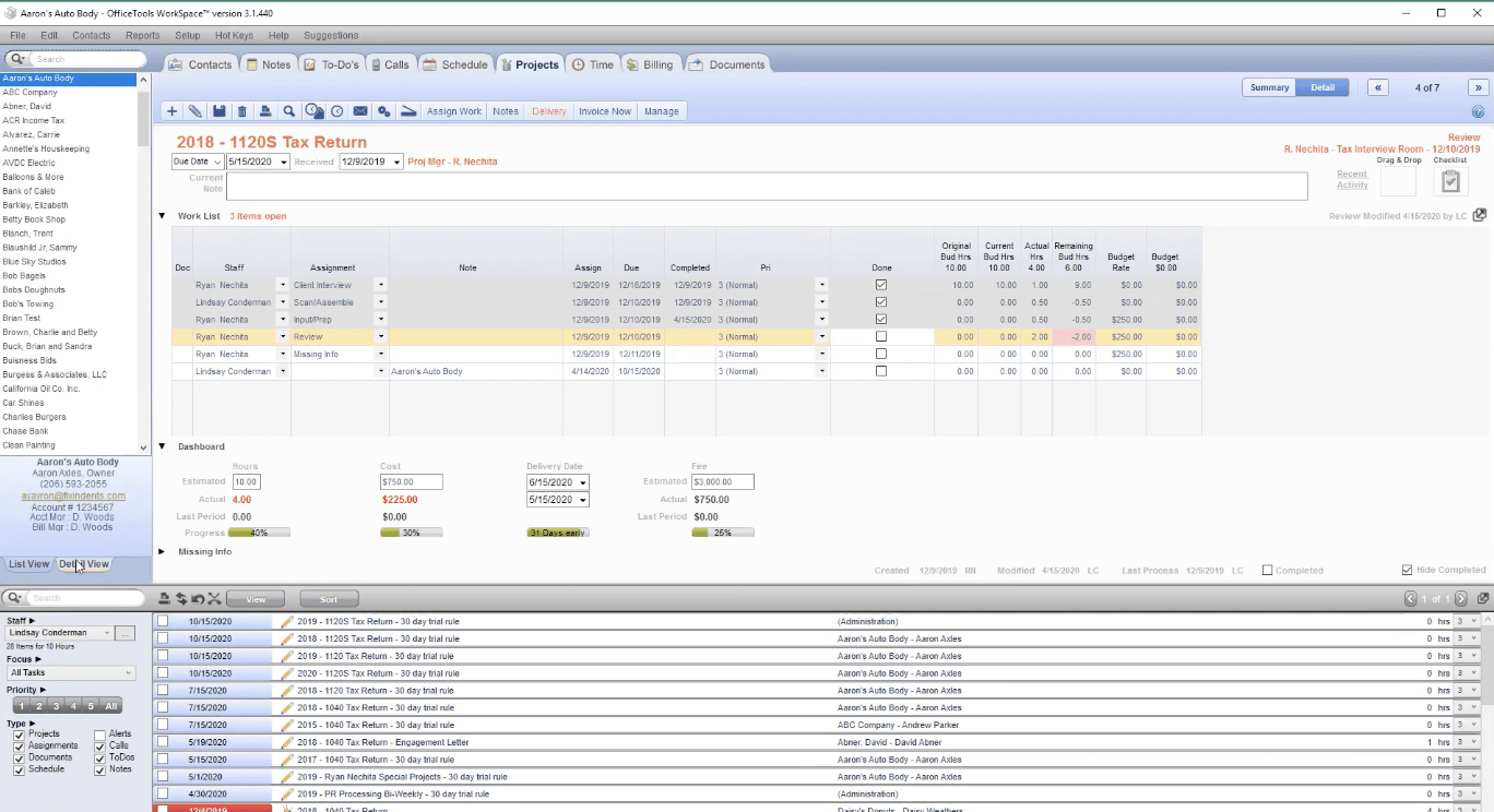 Software de gerenciamento de práticas contábeis OfficeTools