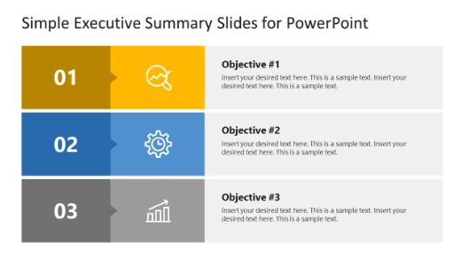 Modèle de résumé exécutif PowerPoint