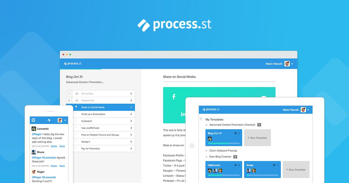 Process Street Lista de control, flujo de trabajo, POE Software