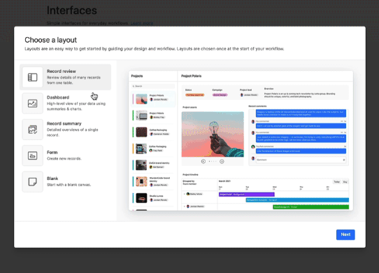 Airtable 대시보드