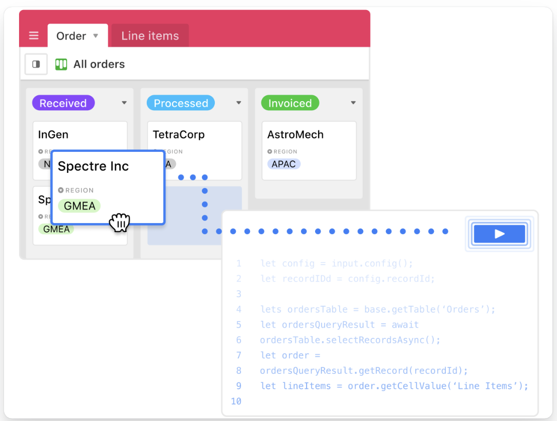 Airtable-Logik mit Javscript