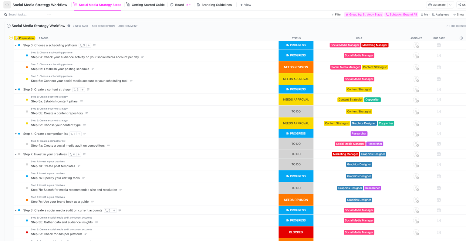 10 Best Free Process Workflow Templates In Excel & ClickUp