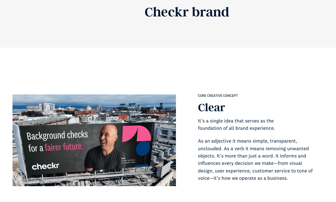 Checkr Brand Guidelines Beispiel