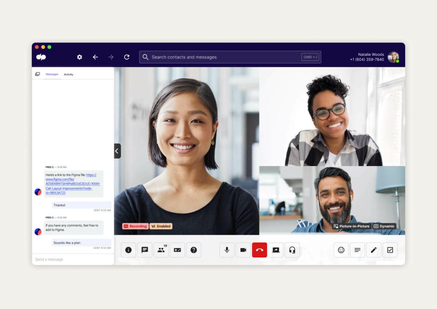 Hop on video conference calls with teammates, clients, and more, from anywhere with Dialpad Meetings