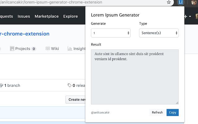 Create default texts for webpages with the Lorem Ipsum Generator Chrome Extension