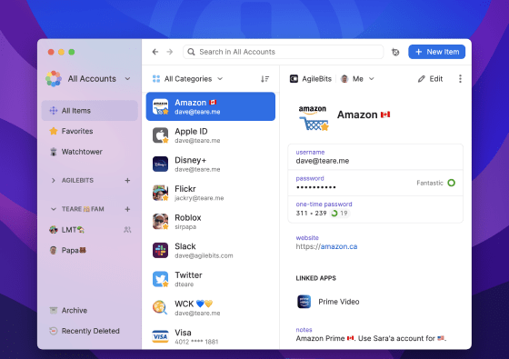 Créez des mots de passe forts, connectez-vous facilement aux applications avec 1Password