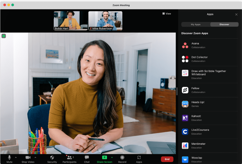 Zoom video conferencing tool