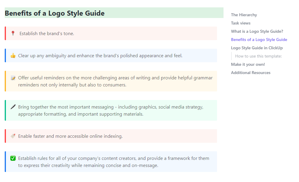 modèle de guide de style de logo