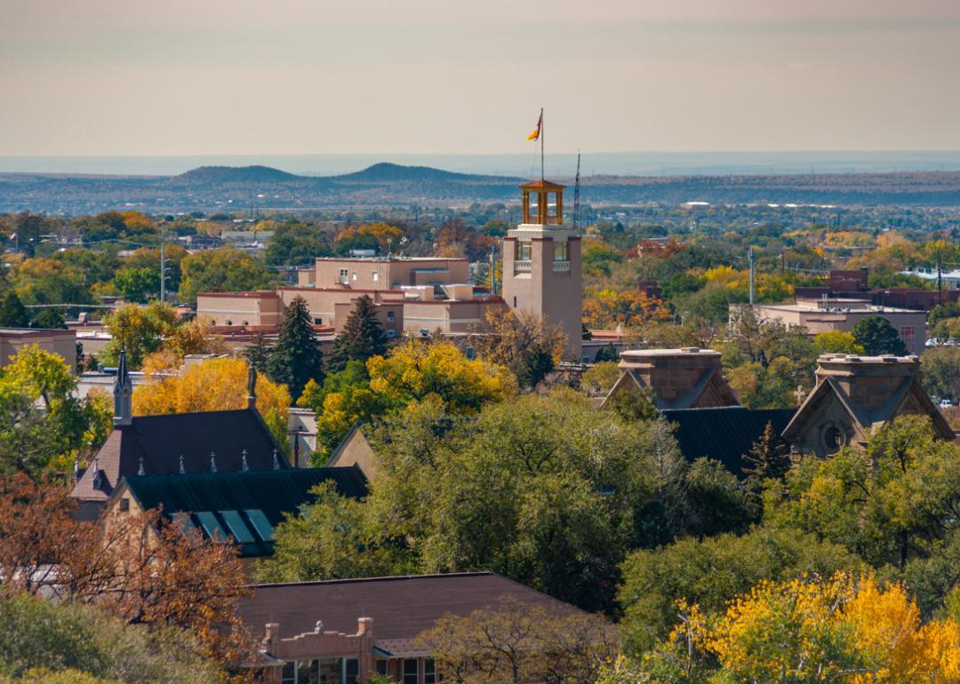 View of Santa Fe in autumn