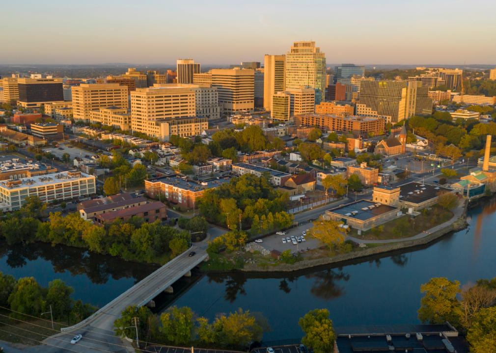 Aerial view of Wilmington