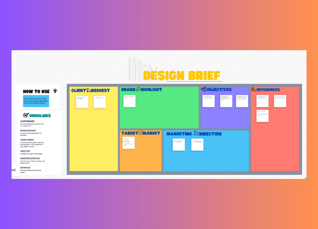Design Brief Whiteboard Template by ClickUp