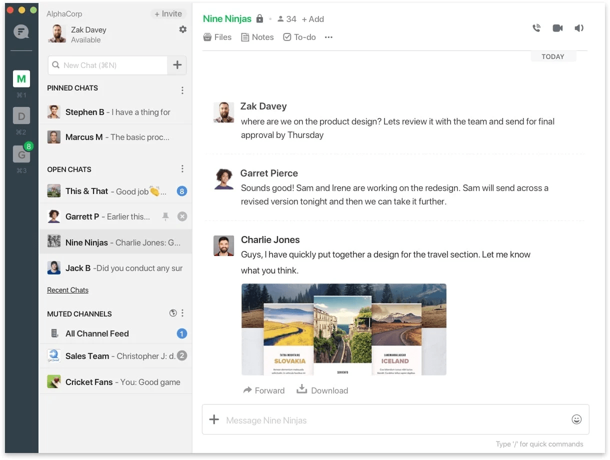 invite team members into Flock to collaborate on tasks 