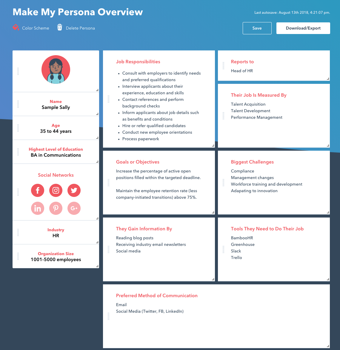 Make My Personaの概要 by HubSpot