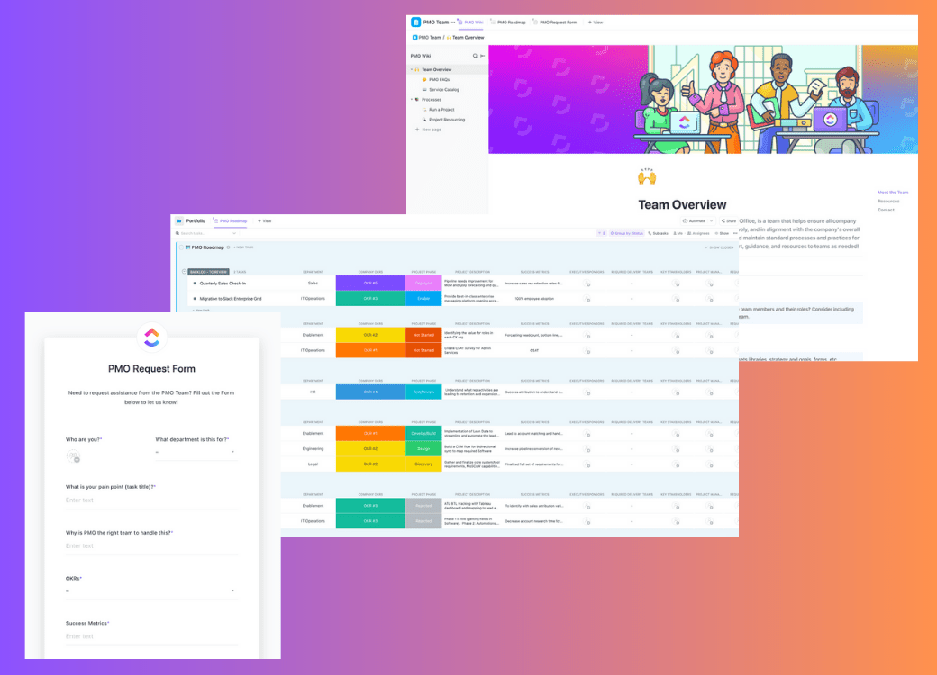 Project Management Team Templates by ClickUp