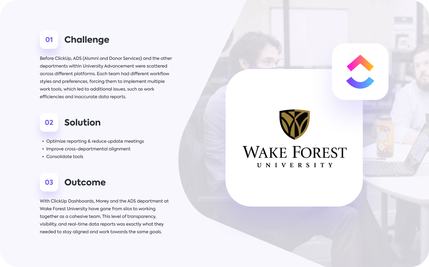 Wake Forest ClickUp Case Study