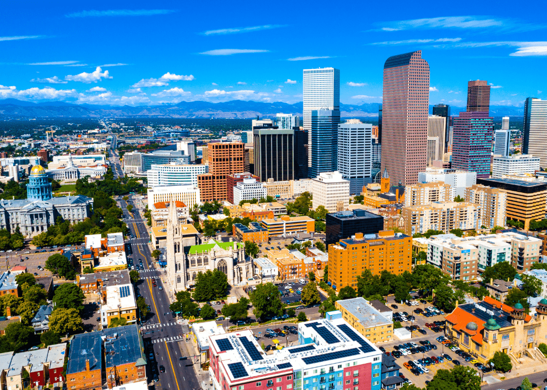 Vistas da cidade no Colorado