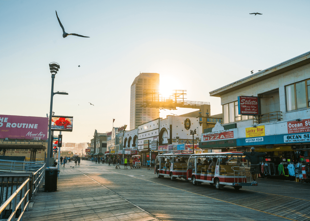 Ansicht der Geschäfte in New Jersey