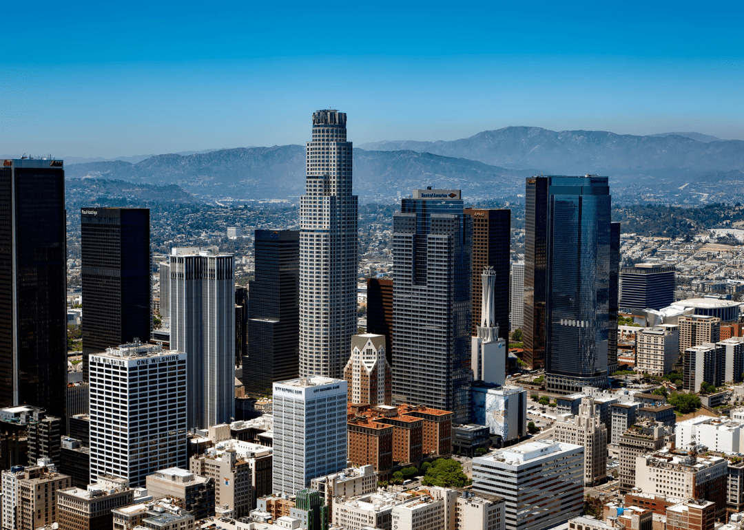 Weergaven van steden in Californië