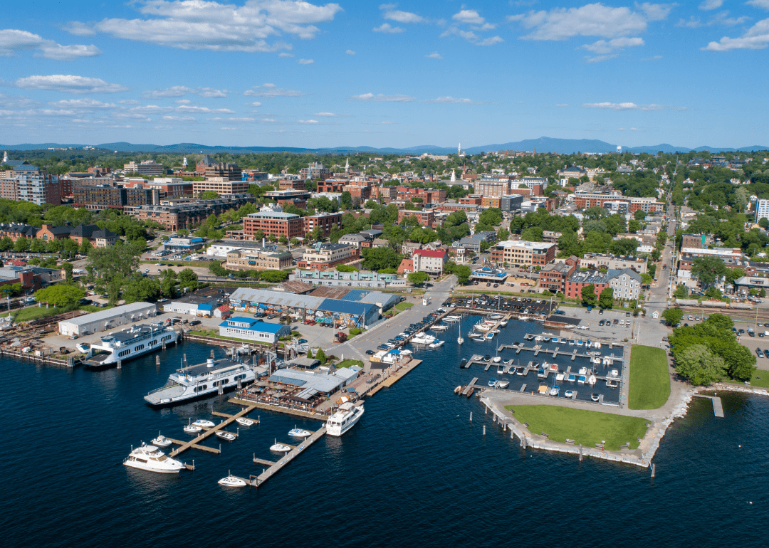 Weergave van de baai in Vermont