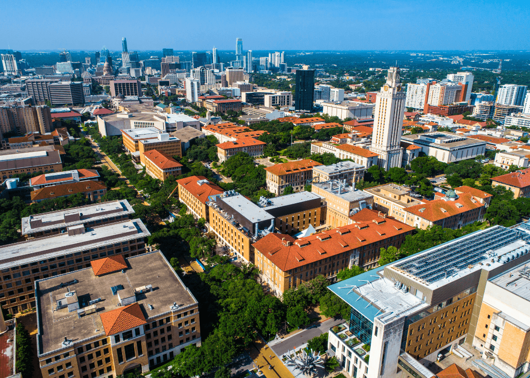 Vista de la ciudad en Texas