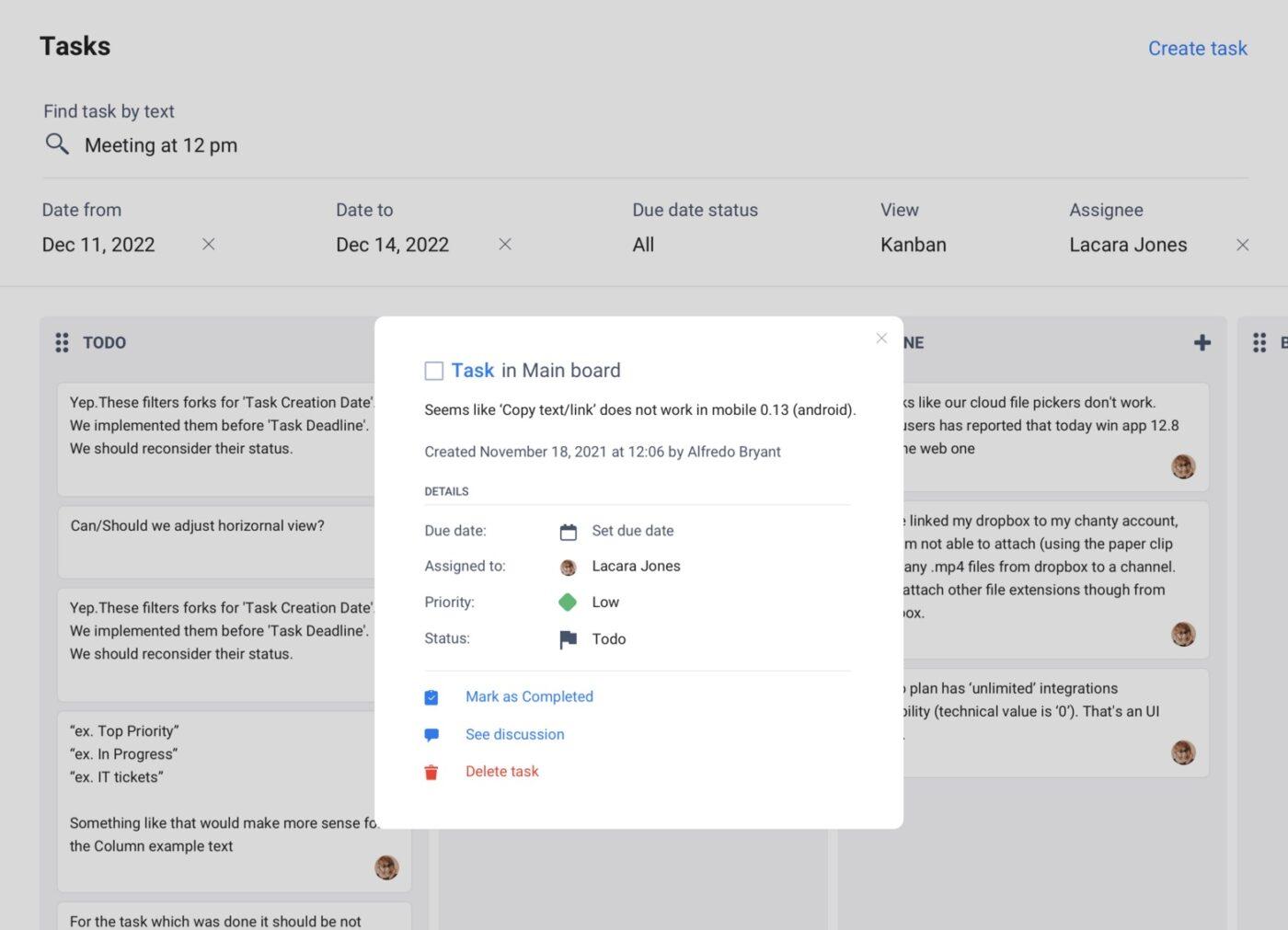Chanty enables team collaboration with task management features