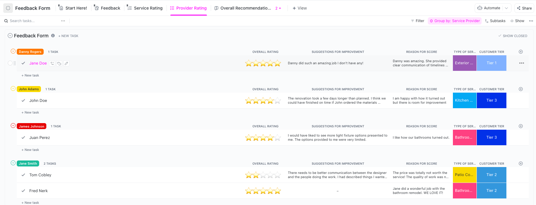 Gather and analyze customer feedback for better decision-making with ClickUp’s Customer Feedback Template