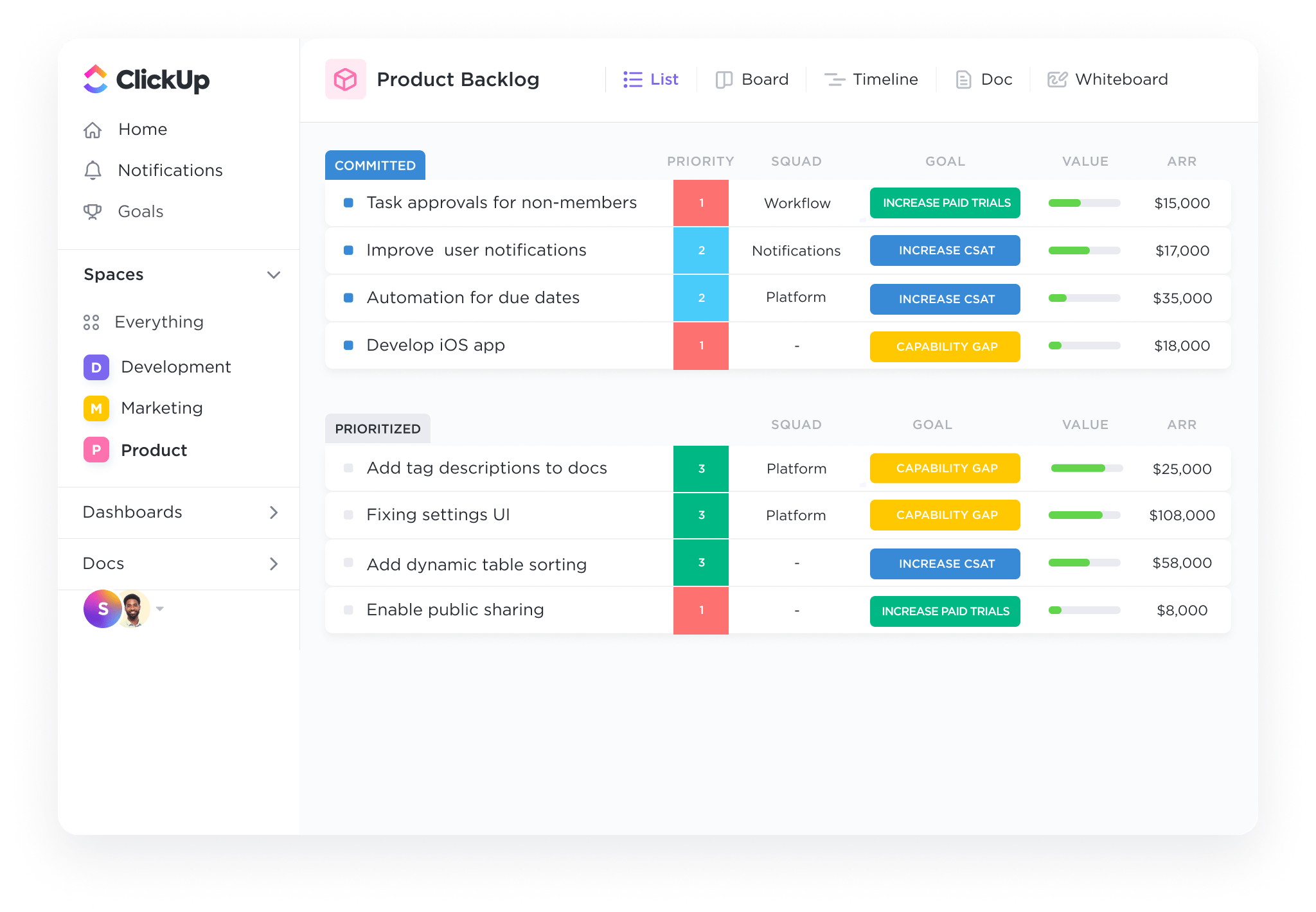 Top 10 Product Backlog Management Tools For 2024 | ClickUp