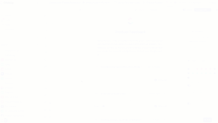 Example of Adding Conditional Logic to ClickUp Forms
