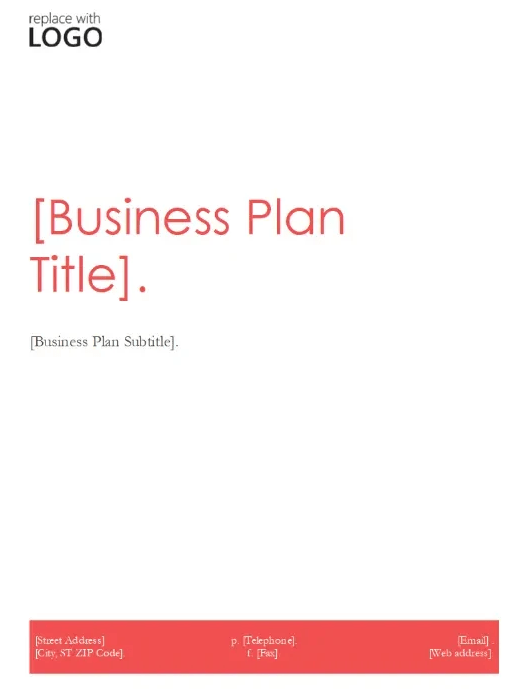 Microsoft Business Plan Template Example