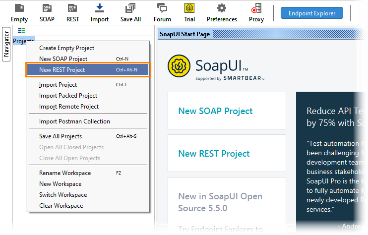SoapUI QA testing tool 