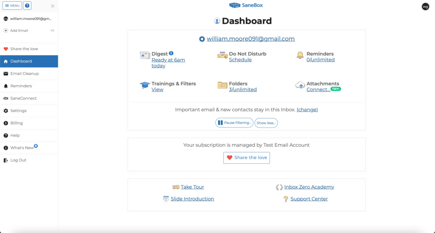 Email management tool