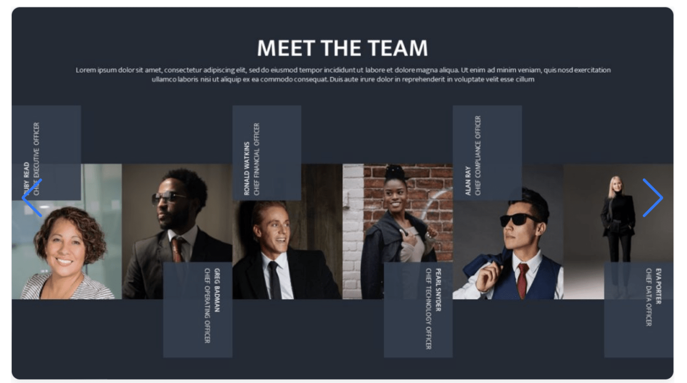 SlideChef PowerPoint Meet the Team Template