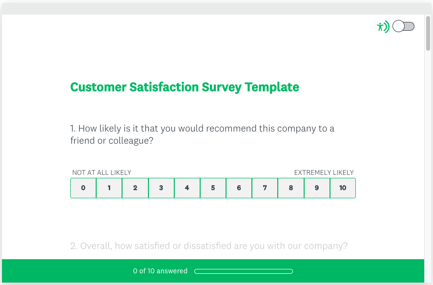 Moduli online di SurveyMonkey