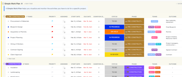10 Work Plan Templates in Google Sheets, Microsoft, & ClickUp