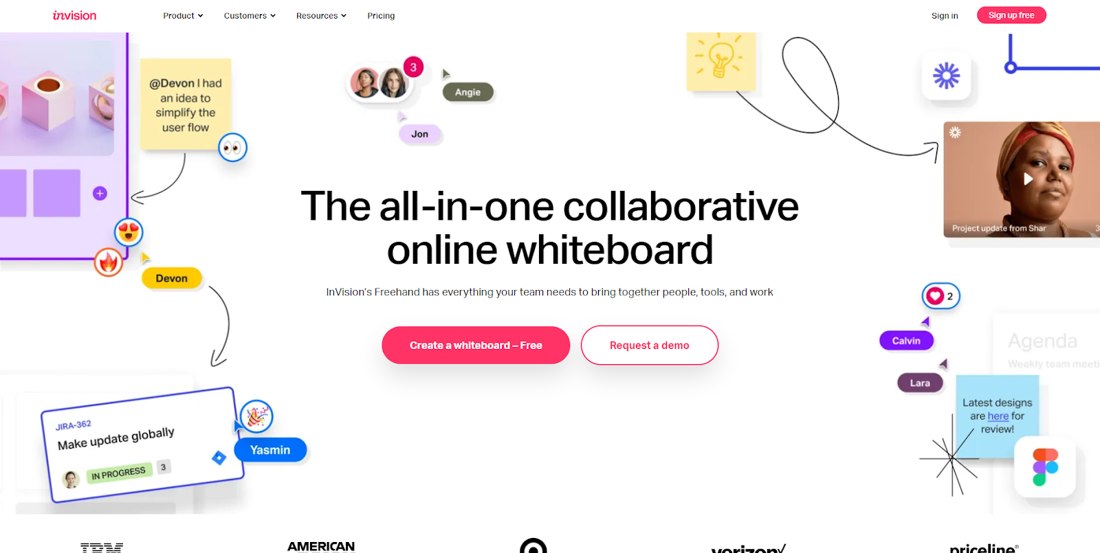 ClickUp Whiteboards: Бизнес сътрудничество