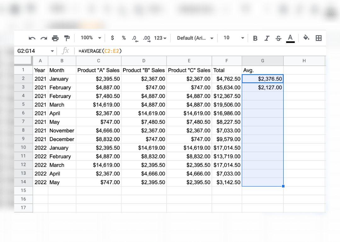 Preenchimento automático de colunas no Google Sheets