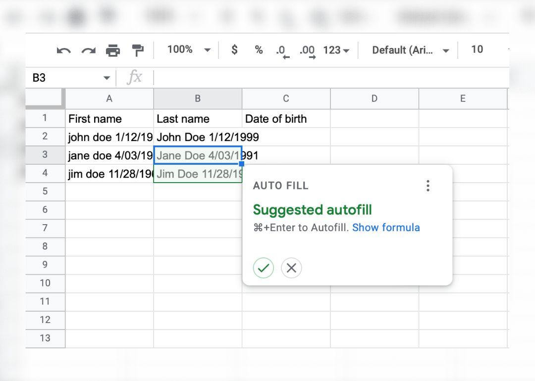 Hoofdletters en spatiëring opschonen in Google Sheets