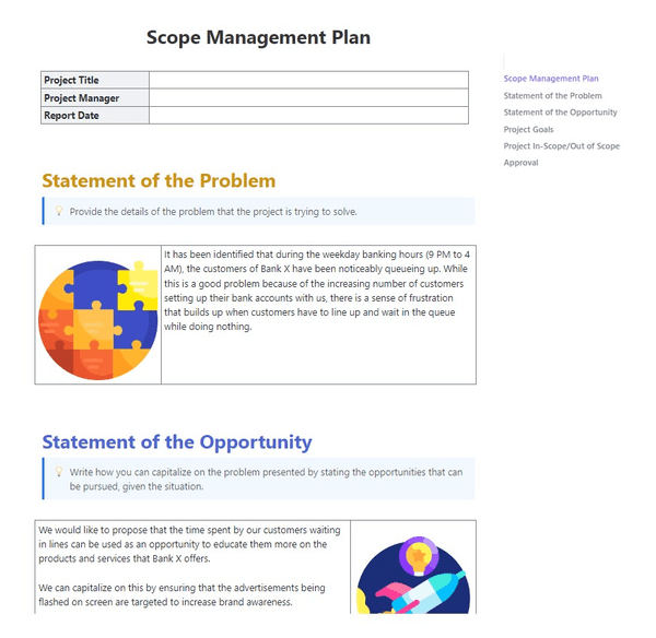 ClickUp Scope Management Plan Template