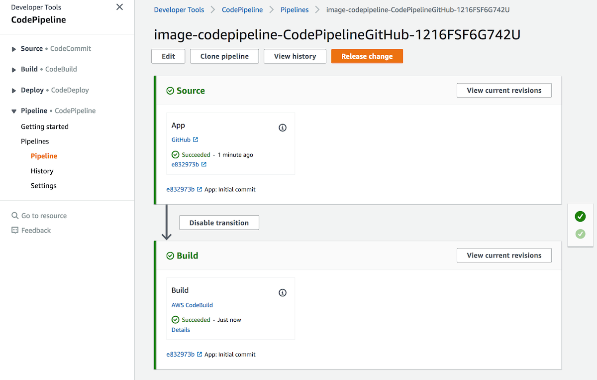 CodePipeline en AWS