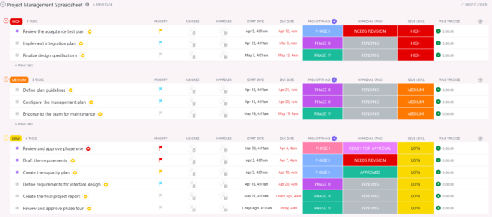 20 Free Spreadsheet Templates in Excel & ClickUp