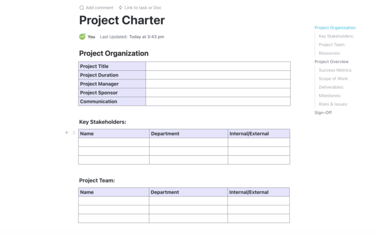 15 Free Project Management Templates for Teams | ClickUp