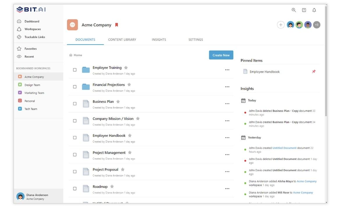 Process documentation software: Bit.ai
