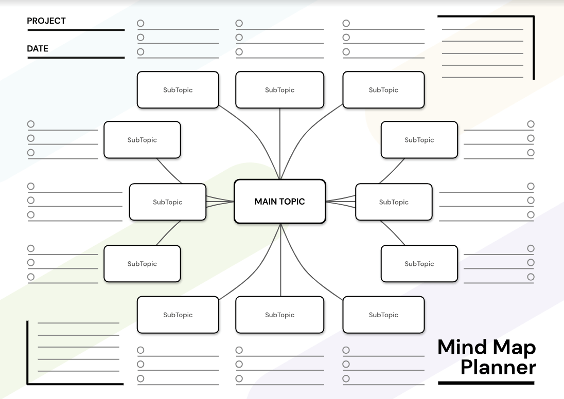 Blank Mind Maps Printable